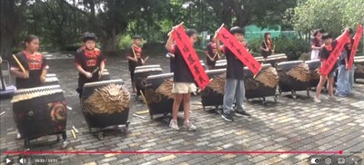 戰鼓隊新生入學表演